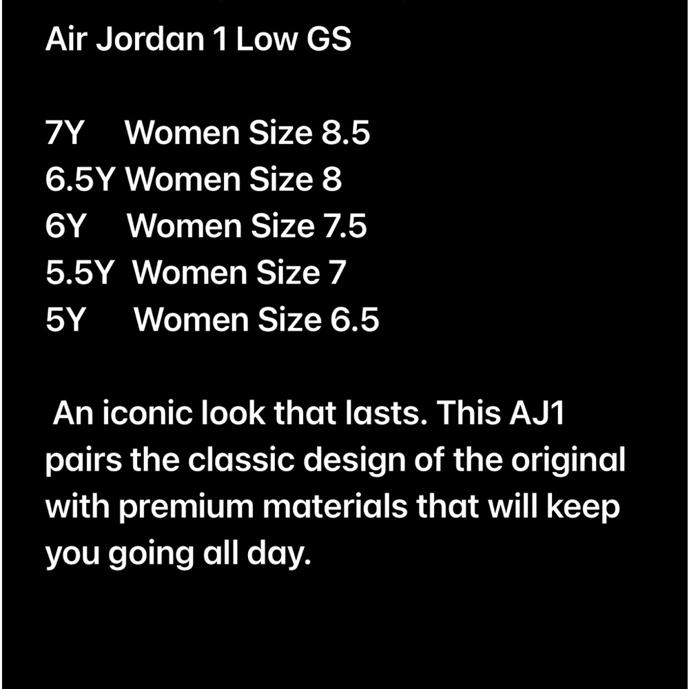 Nike Shoes Air Jordan 1 Low GS * Shown: White/Aquatone/Celestial Gold - Picture 8 of 14